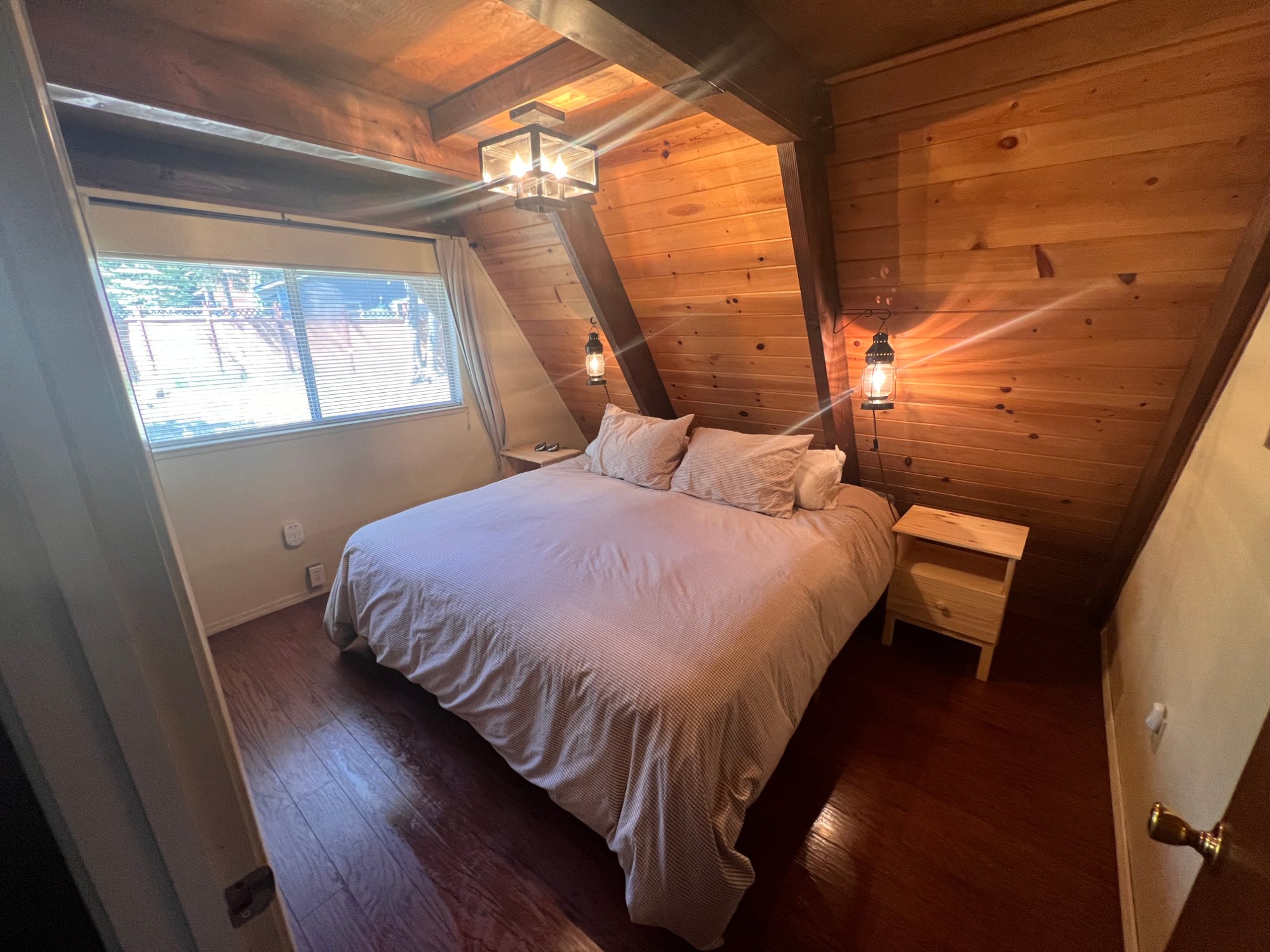Updated bathroom with tile shower